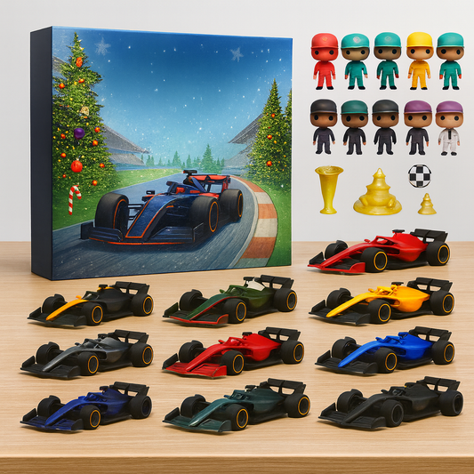 Adventskalender Rennwagen Spielzeugset Kinder Sammler