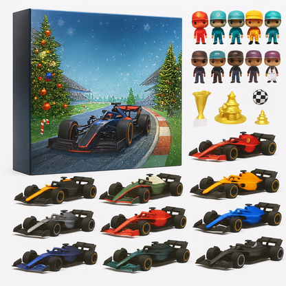 Adventskalender Rennwagen Spielzeugset Kinder Sammler