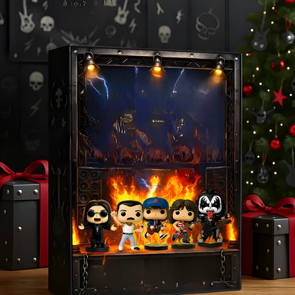 Adventskalender Rock Figuren Sammlung Musik Deko Set