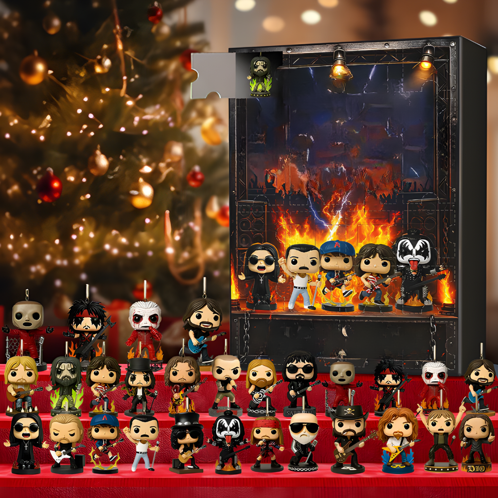 Adventskalender Rock Figuren Sammlung Musik Deko Set