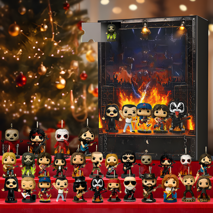 Adventskalender Rock Figuren Sammlung Musik Deko Set