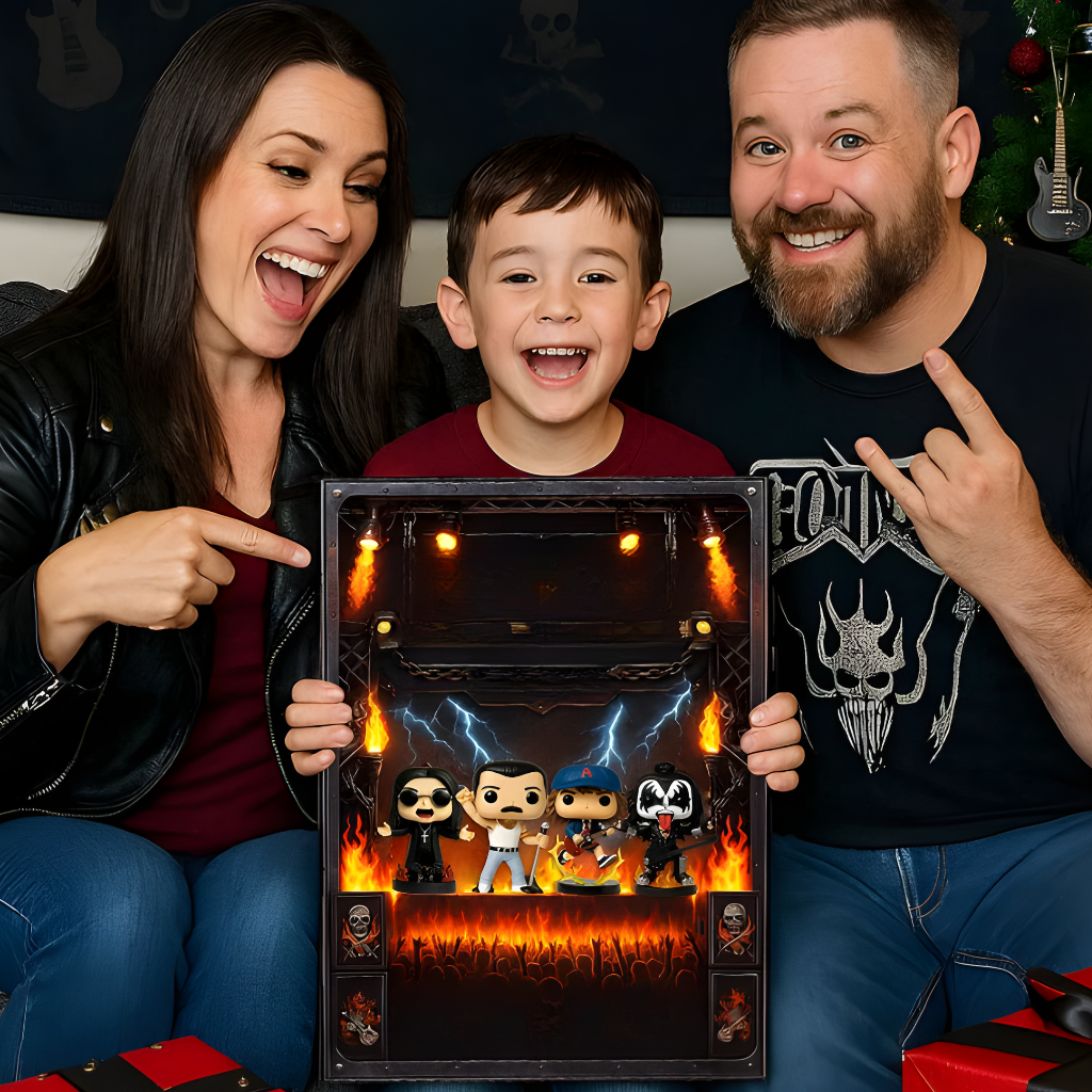 Adventskalender Rock Figuren Sammlung Musik Deko Set