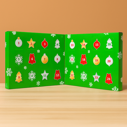 Adventskalender Weihnachts Plüsch Figuren Set Kinder Geschenk