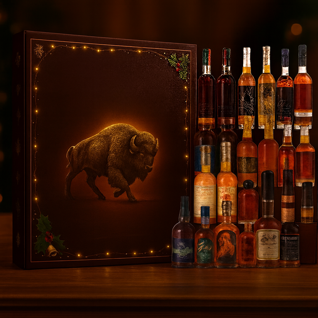 Advent Calendar Whisky Christmas Countdown Decoration Gift Set
