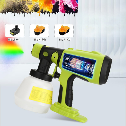 Pistola de pintura eléctrica recargable para muebles y paredes, bricolaje