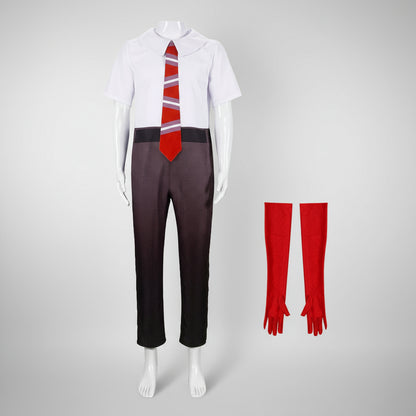 Set de costume cosplay enfants et adultes avec masque, gants, cravate