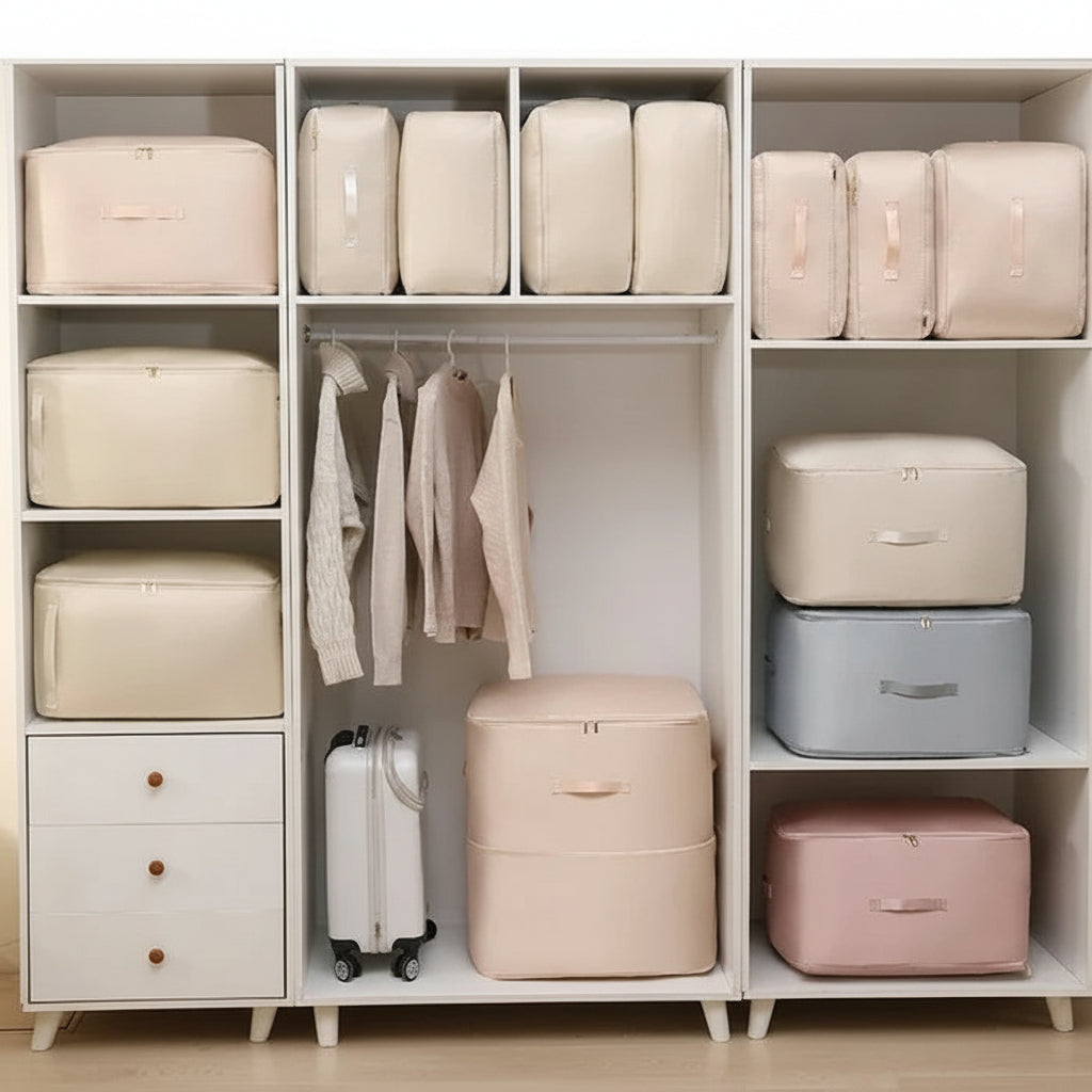 Aufbewahrungsbox Kompression Stoff Organizer Platzsparend