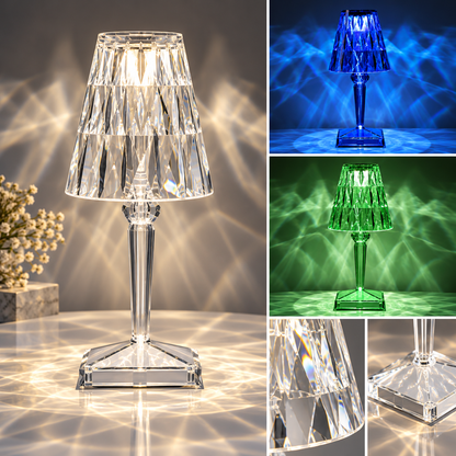 Aufladbare Tischlampe Mit Farbwechsel Moderne Krystallampe