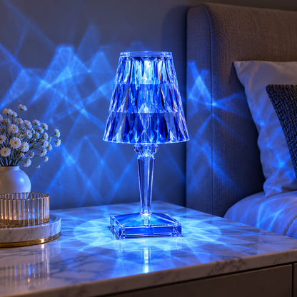 Aufladbare Tischlampe Mit Farbwechsel Moderne Krystallampe