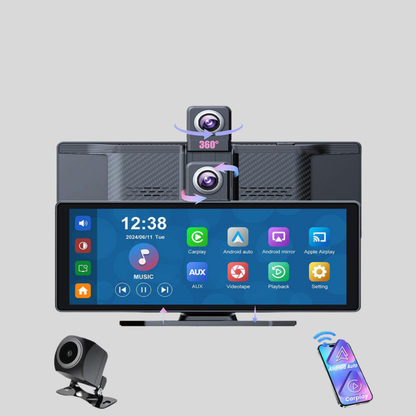 Écran tactile auto multimédia avec CarPlay sans fil Android Auto