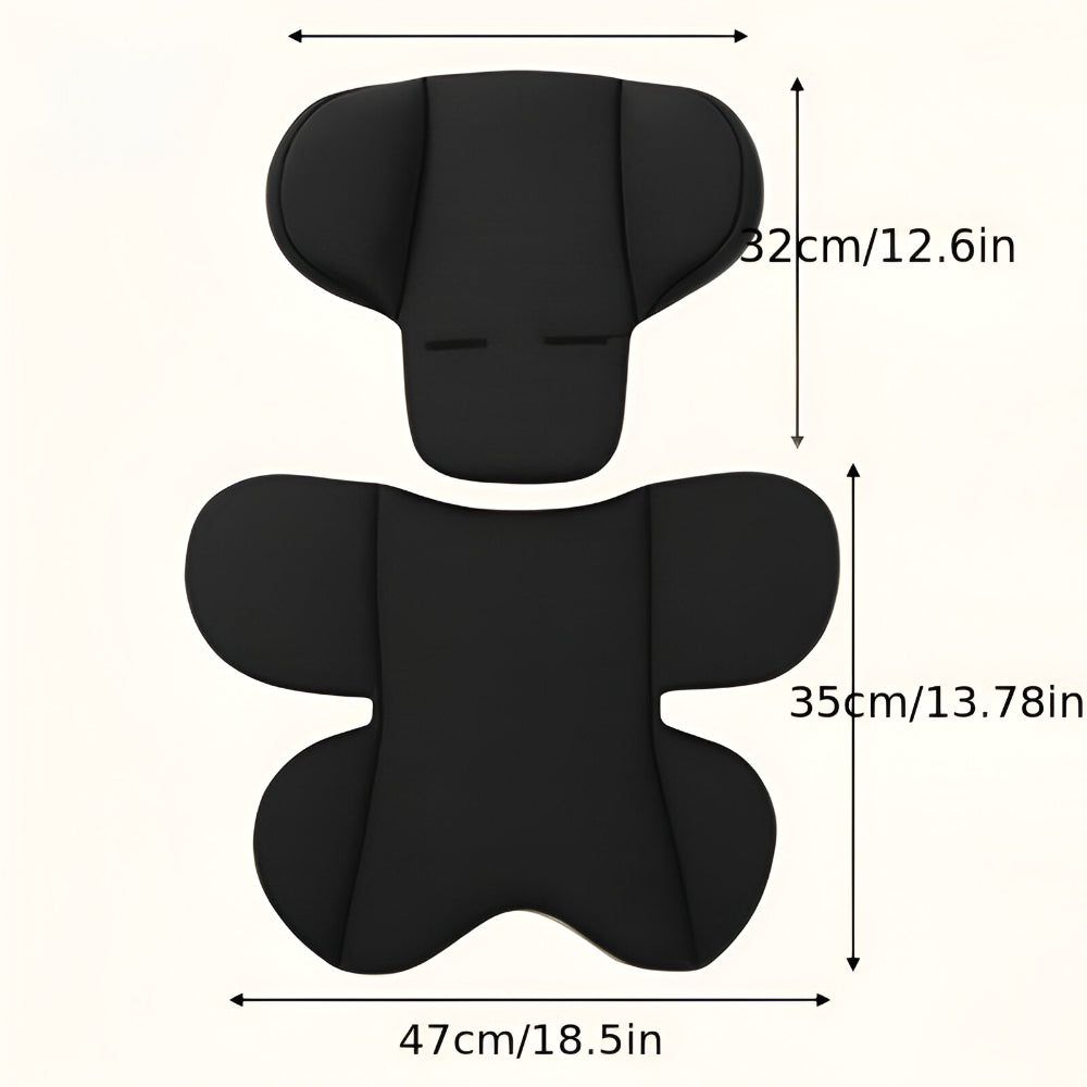 Auto Kindersitz Kissen Set Reise Komfort Kopf und Lendenstuetze