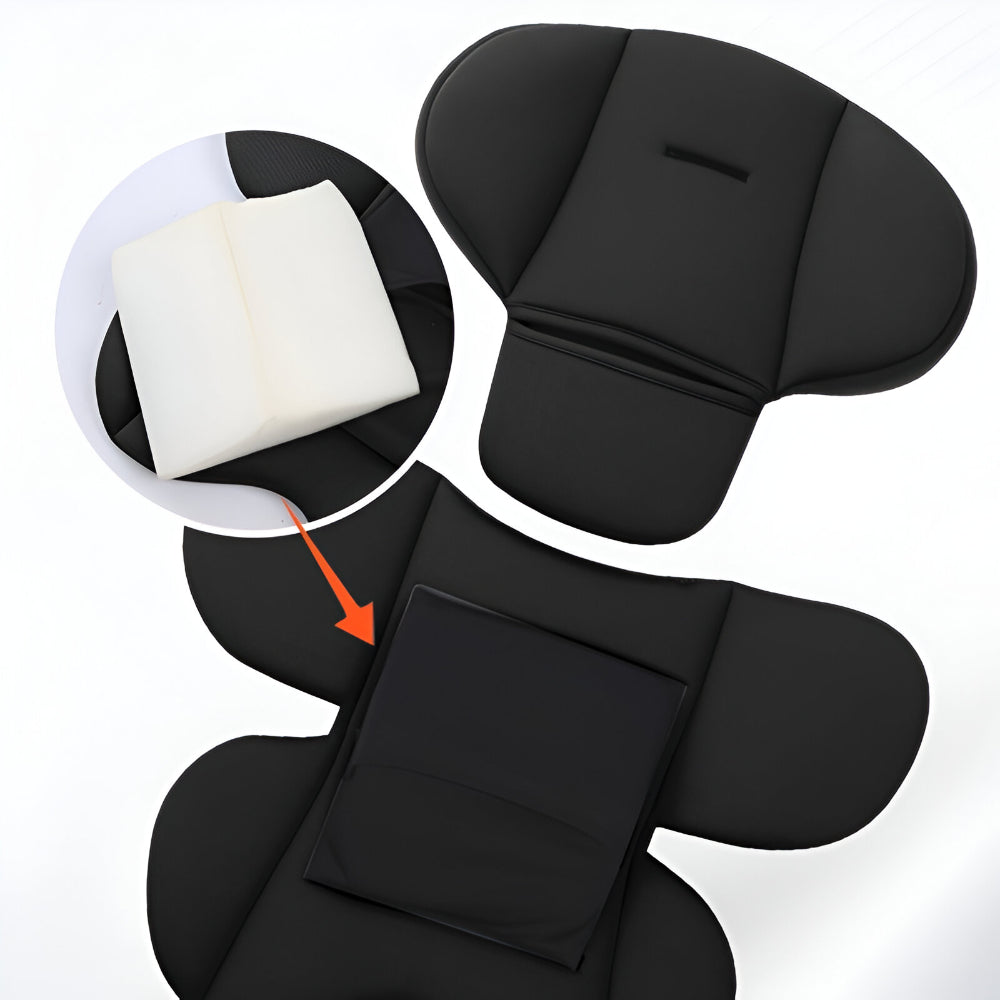 Auto Kindersitz Kissen Set Reise Komfort Kopf und Lendenstuetze
