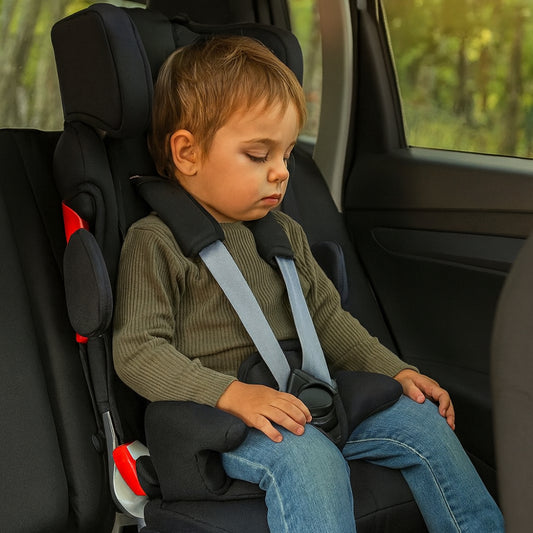 Auto Kindersitz verstellbar Reha mit 5-Punkt-Gurt Schwarz