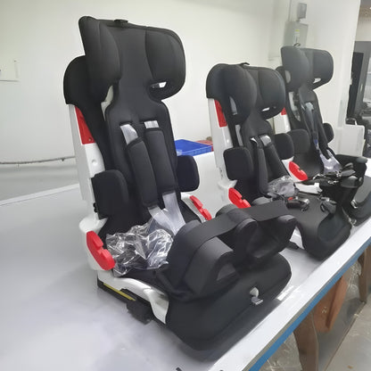 Auto Kindersitz verstellbar Reha mit 5-Punkt-Gurt Schwarz