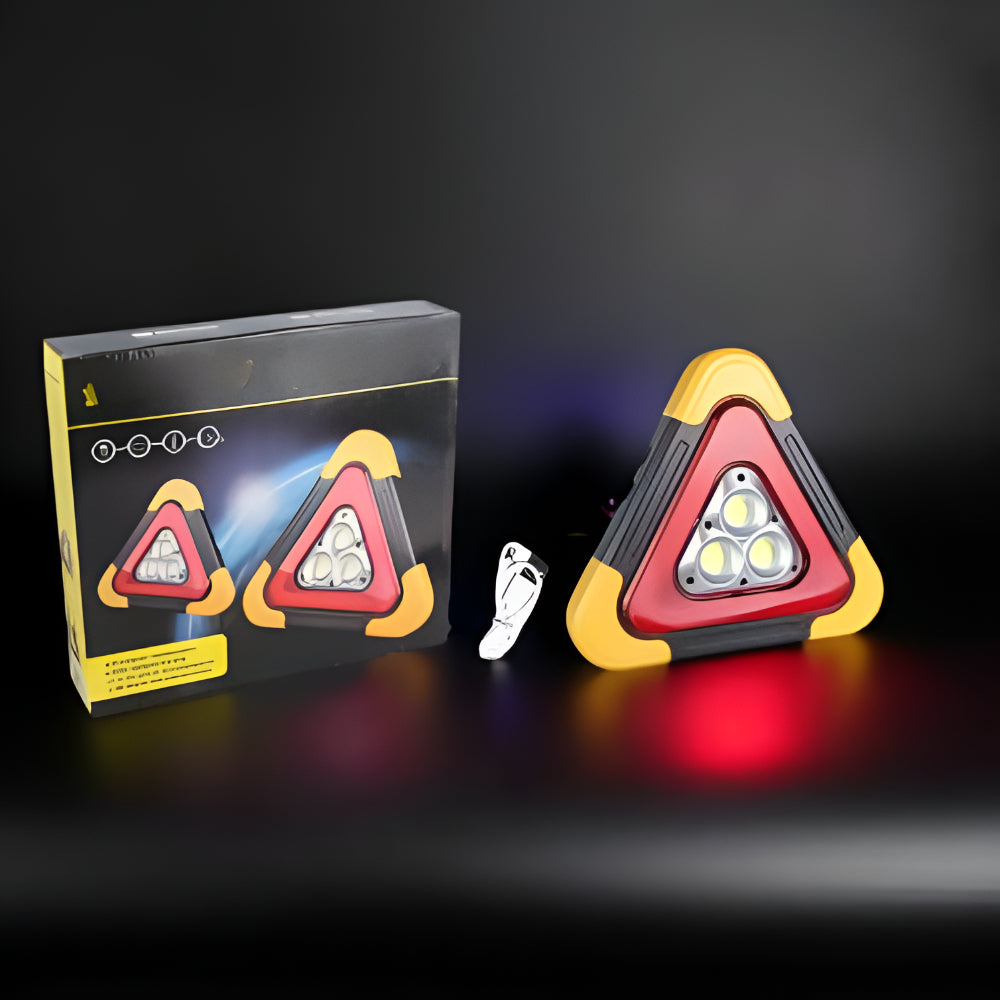 Auto LED Warnleuchte Dreieck mit Akku Powerbank Notfalllicht Camping
