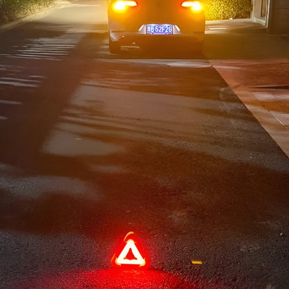 Auto LED Warnleuchte Dreieck mit Akku Powerbank Notfalllicht Camping