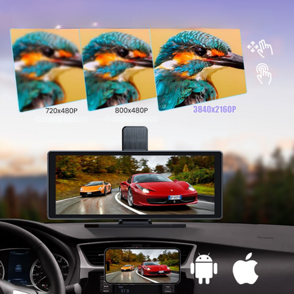 Écran tactile auto multimédia avec CarPlay sans fil Android Auto