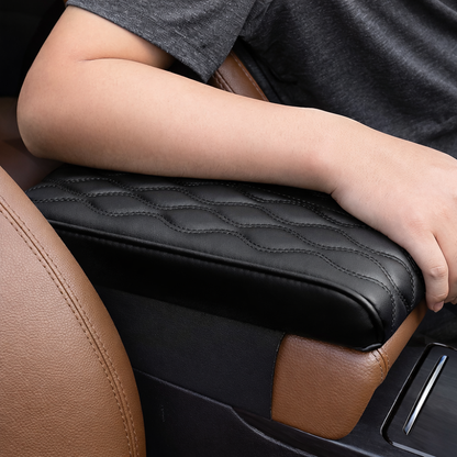 Reposabrazos Central para Auto Espuma Viscoelástica Cuero Confort