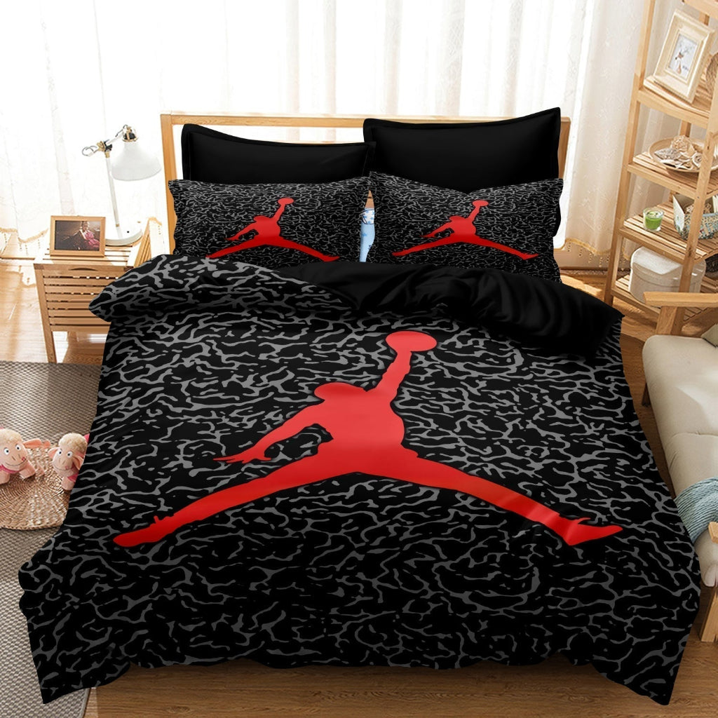 Basketball Duvet Cover Bedding Set for Kids and Teens – Soft Fabric, Vibrant Design