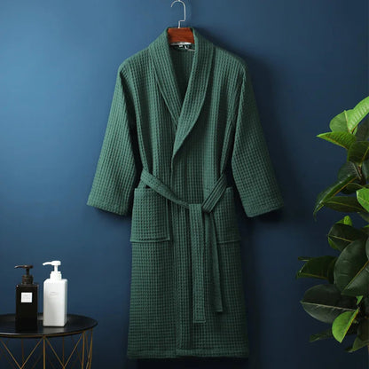Luxury Cotton Bathrobe for Men & Women – Soft, Absorbent & Stylish Dressing Gown - Image 3