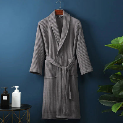 Luxury Cotton Bathrobe for Men & Women – Soft, Absorbent & Stylish Dressing Gown - Image 4