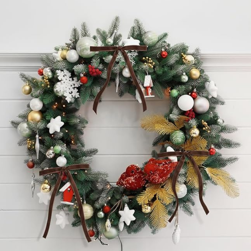 Garlands Decorative Velvet Bow Set Tree Decoration Home Accessories