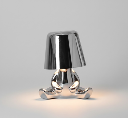 Gold Table Lamp Modern Design Figure LED Light