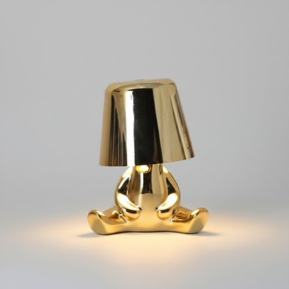 Gold Table Lamp Modern Design Figure LED Light