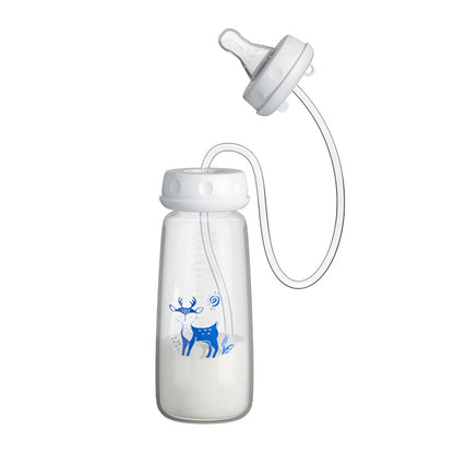 Babyflasche Selbstständig Trinkflasche Baby Fütterhilfe Schlauch