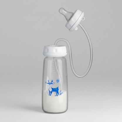 Babyflasche Selbstständig Trinkflasche Baby Fütterhilfe Schlauch
