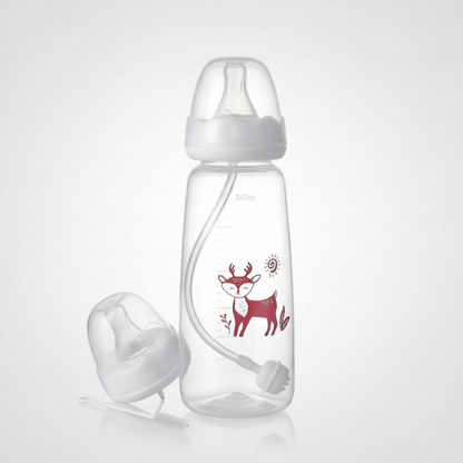 Babyflasche Selbstständig Trinkflasche Baby Fütterhilfe Schlauch
