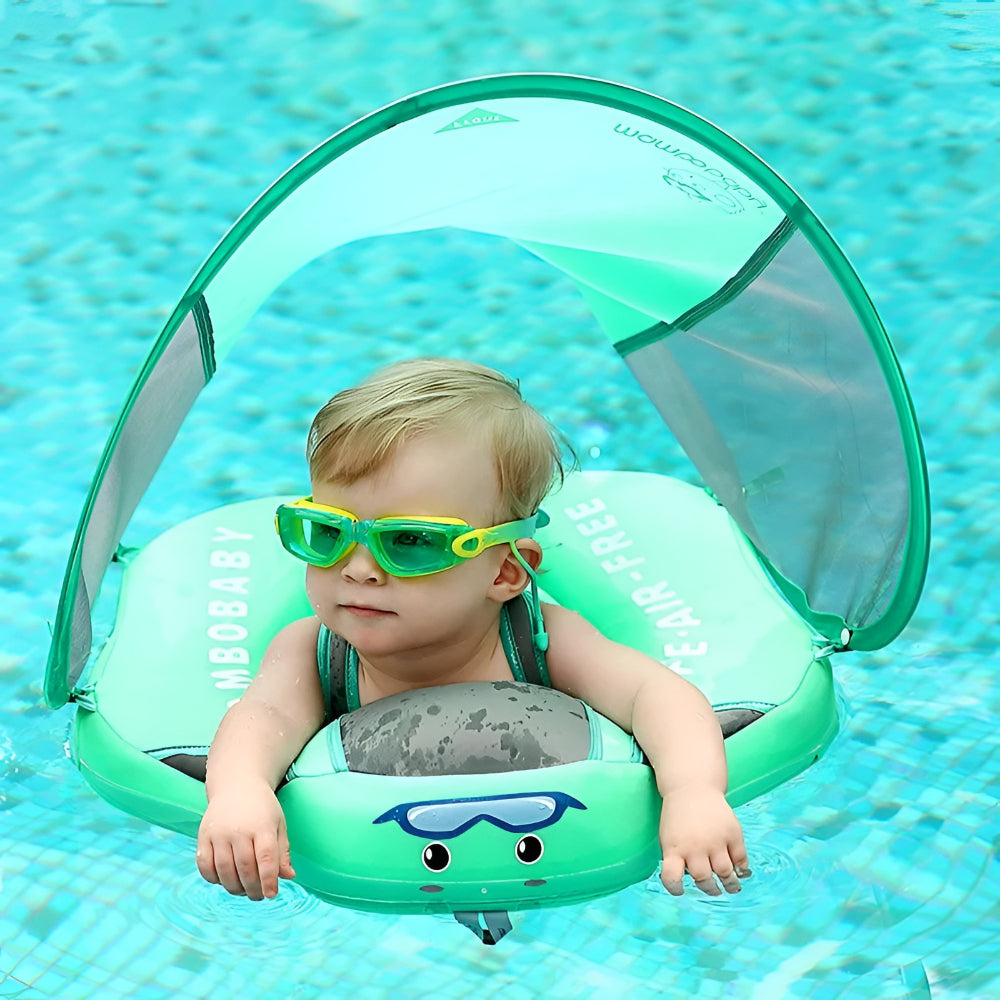 Baby Schwimmring Schwimmsitz Sonnenschutz Wasser Spielhilfe