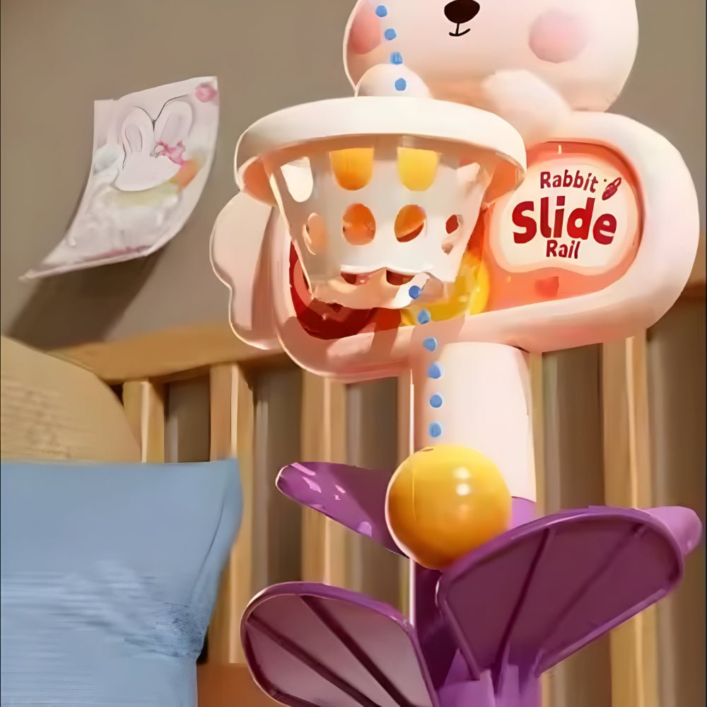 Baby Spielzeug Kugelbahn Musik Lern Aktivitätsturm Tierdesign