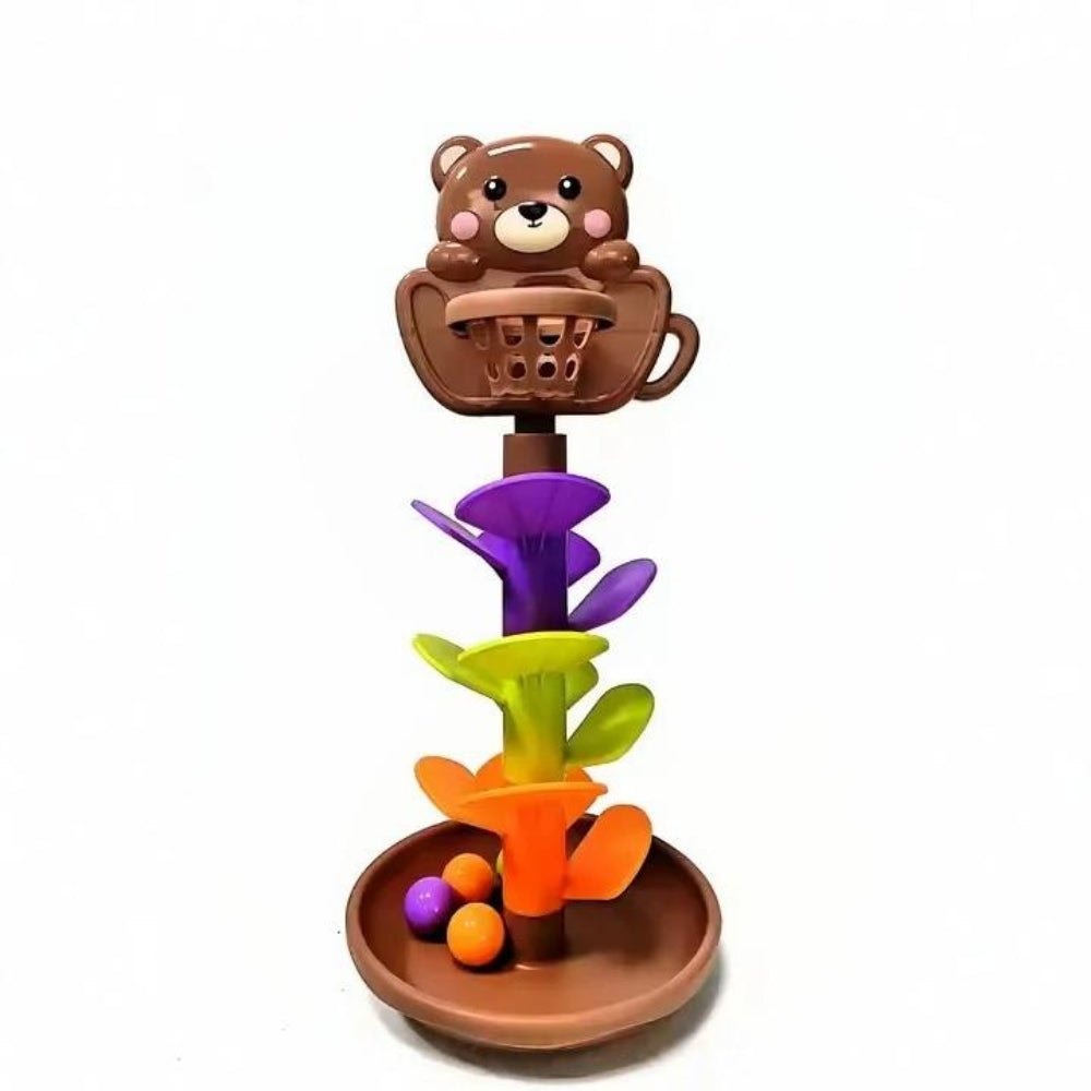 Baby Spielzeug Kugelbahn Musik Lern Aktivitätsturm Tierdesign