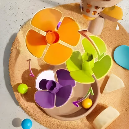 Baby Spielzeug Kugelbahn Musik Lern Aktivitätsturm Tierdesign