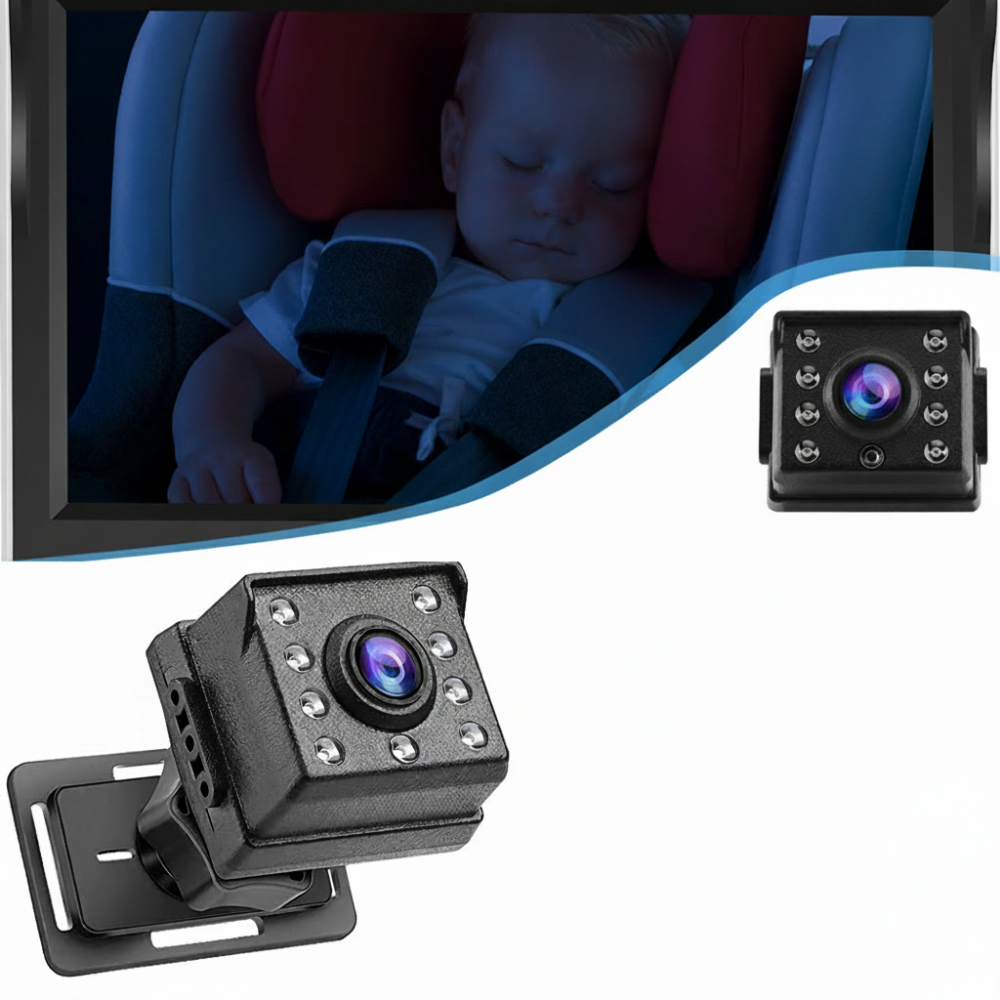 Caméra bébé voiture moniteur HD surveillance siège arrière sécurité