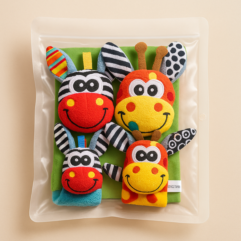 Baby Rasselsocken Buntes Plüsch Spielzeug