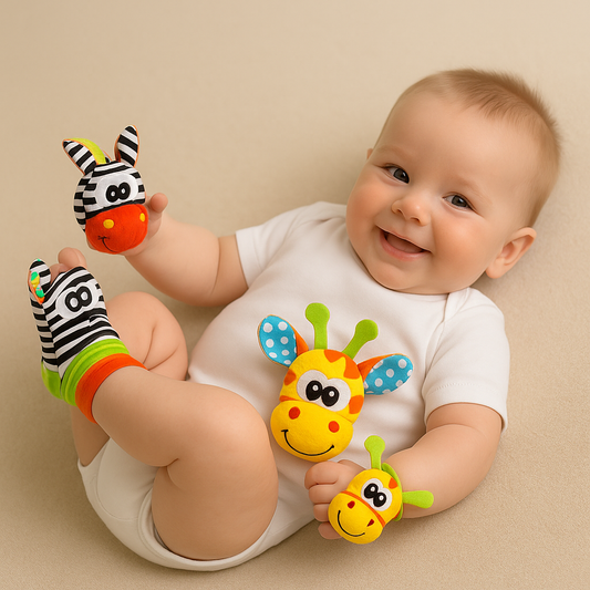 Baby Rasselsocken Buntes Plüsch Spielzeug