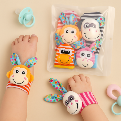 Baby Rasselsocken Buntes Plüsch Spielzeug