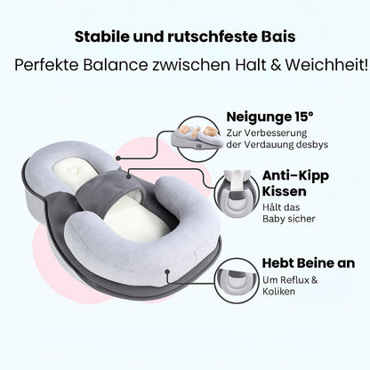 Babybett gegen Reflux und Koliken für Neugeborene