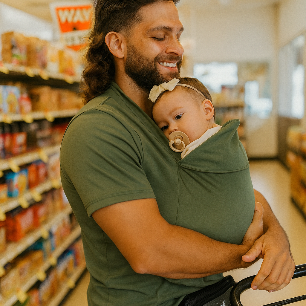 Babytrage Shirt Elastisch Tragshirt Eltern Neugeborene