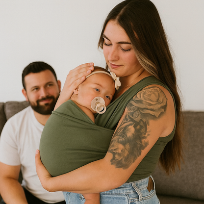 Babytrage Shirt Elastisch Tragshirt Eltern Neugeborene