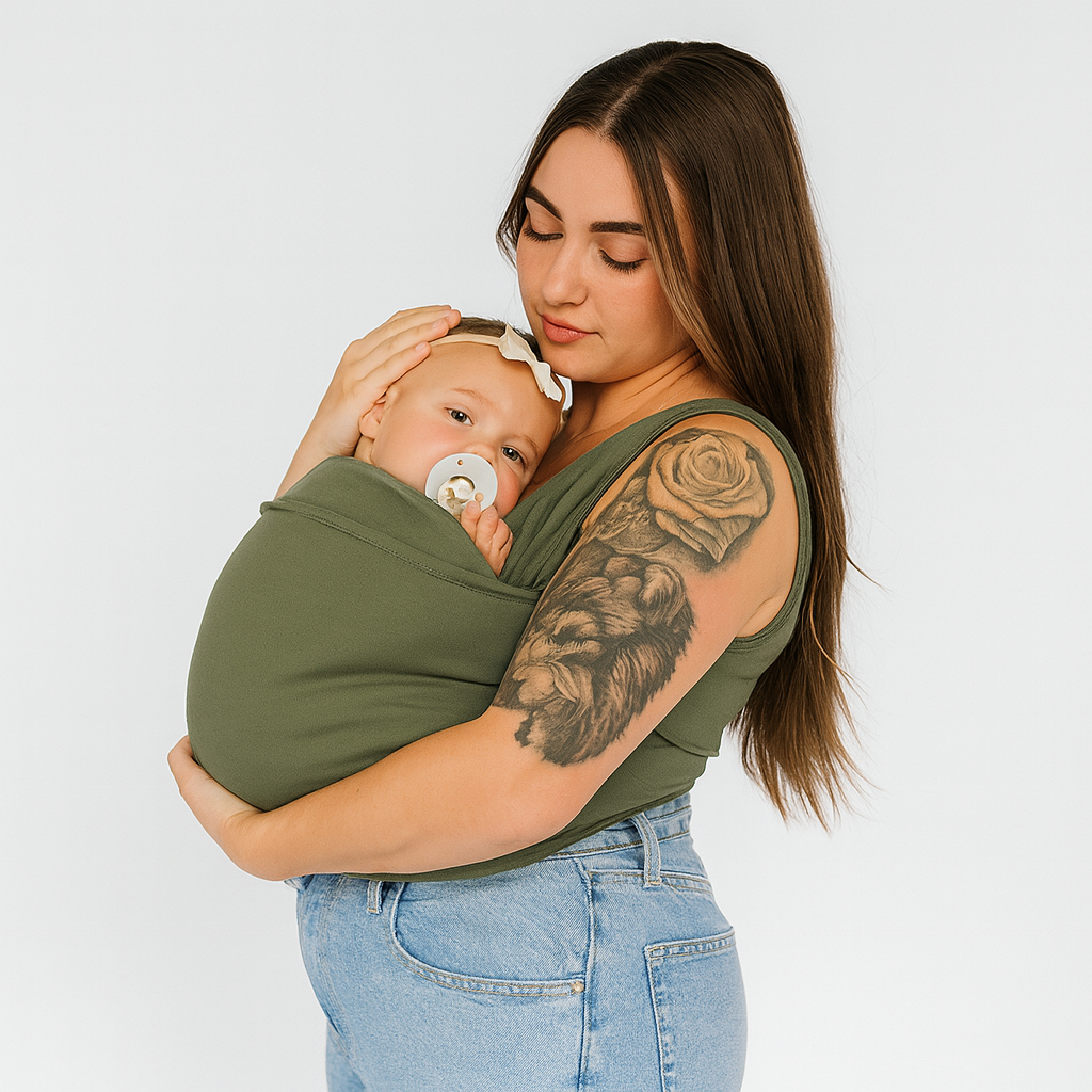 Babytrage Tragehilfe Atmungsaktiv Stretch Stoffträger