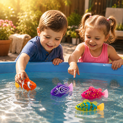 Bath Toy Water Toy Floating Fish LED Bathtub Game