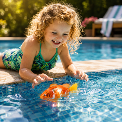 Bath Toy Water Toy Floating Fish LED Bathtub Game