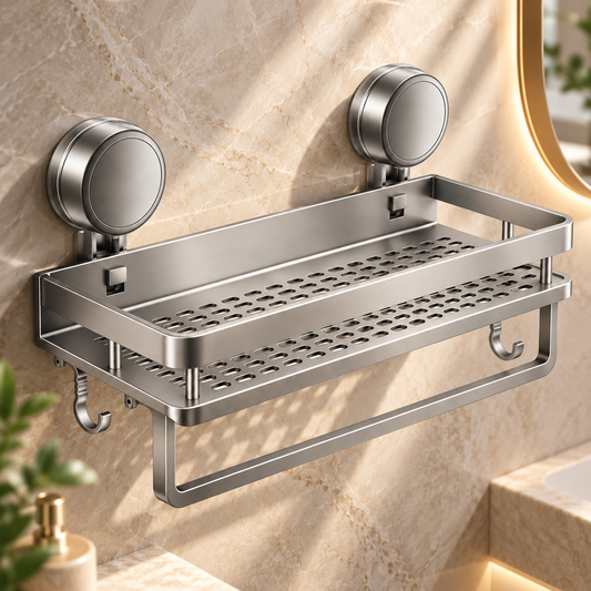 Badezimmerregal Mit Abnehmbarem Design Wandregal Mit Saugnäpfen