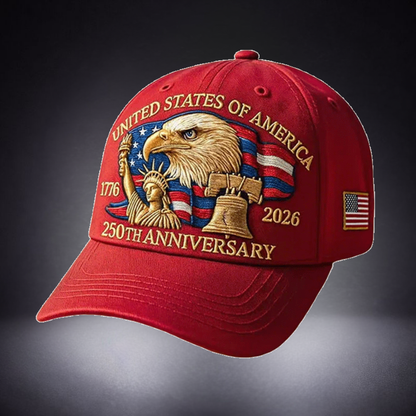 Baseball Cap Patriotic Embroidery Eagle Cotton Casual