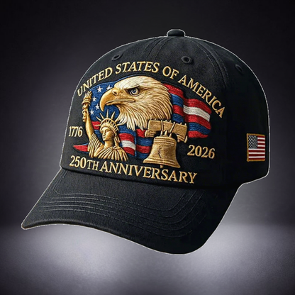 Baseball Cap Patriotic Embroidery Eagle Cotton Casual