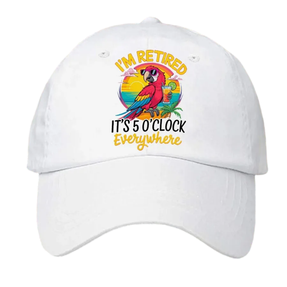 Casquette baseball retraite vintage coton brodée loisirs design