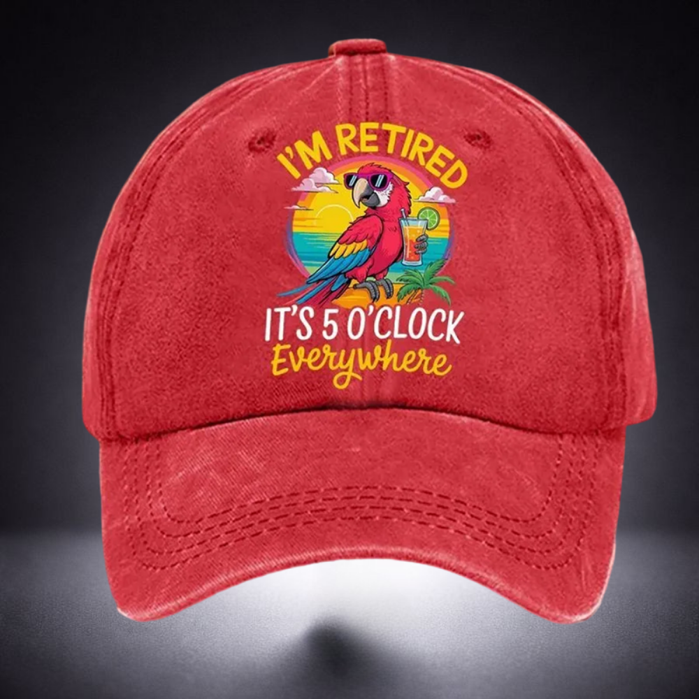 Casquette baseball retraite vintage coton brodée loisirs design